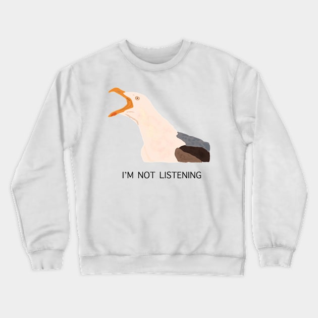 Funny seagull Crewneck Sweatshirt by artoftilly